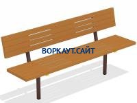 Диван уличный МАФ 1608 в Пскове