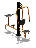 Уличный тренажер "Жим от груди Вело" УТ321 в Пскове