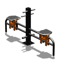 Уличный тренажер  "Каталка двойная"   УТ215 в Пскове