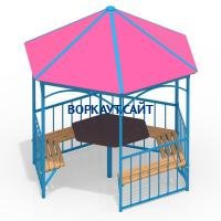 Беседка со столом и лавками МАФ 4121 в Пскове