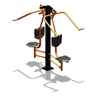 Уличный тренажер  "Верхняя тяга двойная"  УТ207 в Пскове