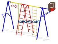 Гимнастический комплекс с баскетбольным щитом МАФ 3001 в Пскове