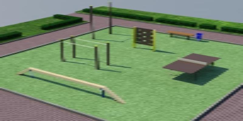 Проект спортплощадки мини спорт  в Пскове