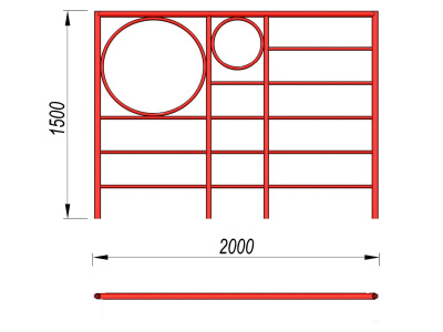 Шведская стенка с кольцами МАФ 3502 в Пскове