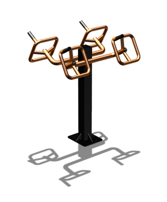 Уличный тренажер  "Штурвал двойной"  УТ201 в Пскове