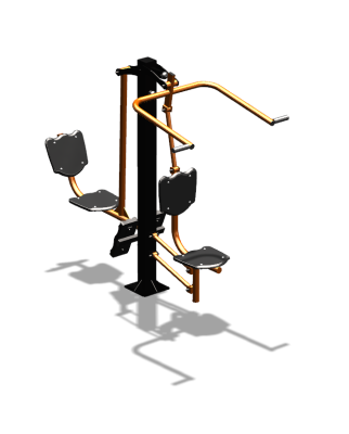 Уличный тренажер "Верхняя тяга Жим ногами" УТ322 в Пскове