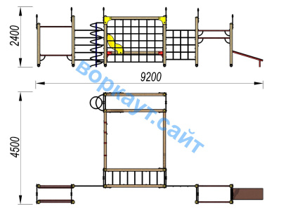 Детский спортивный комплекс ДСК 3102 в Пскове