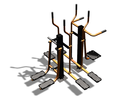 Уличный тренажер "Шпагат Маятник Лыжник двойной" УТ335 в Пскове