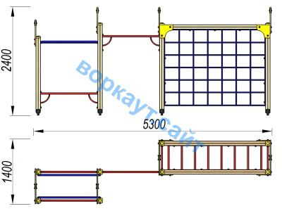 Детский спортивный комплекс Атлет ДСК 3106 в Пскове