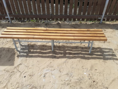 Двухметровая лавочка без спинки 2 м МАФ 1602 в Пскове