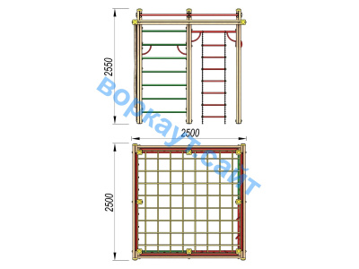 Детский спортивный комплекс ДСК 3110 в Пскове