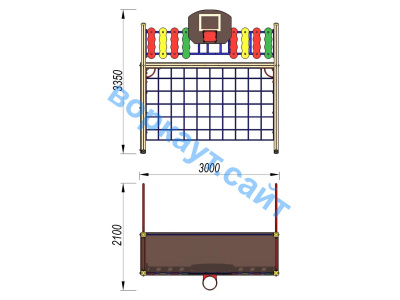 Детский спортивный комплекс ДСК 3101 в Пскове