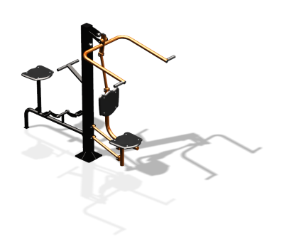 Уличный тренажер "Верхняя тяга Вело" УТ340 в Пскове