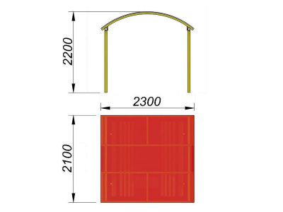 Навес судейский МАФ 4004 в Пскове
