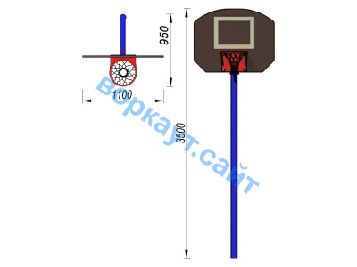 Баскетбольный щит СИО 3510 в Пскове