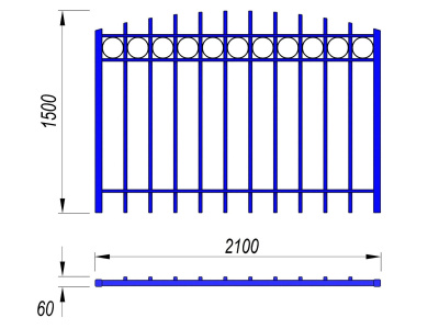 Ограждение спортивной площадки МАФ 5005 в Пскове