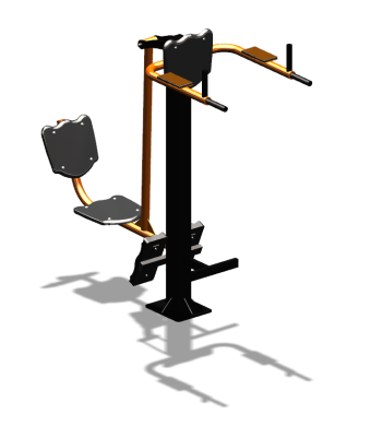 Уличный тренажер "Жим ногами Брусья Пресс" УТ329 в Пскове