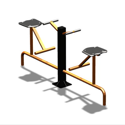 Уличный тренажер  "Твистер сидя двойной"   УТ216 в Пскове