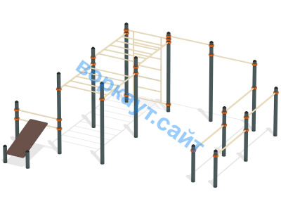 Спортивный комплекс воркаут ВС-50 в Пскове