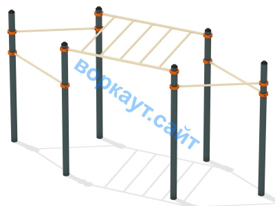 Турник разноуровневый с рукоходом ВС-26 в Пскове