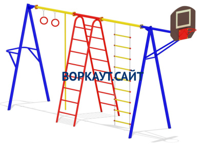 Гимнастический комплекс с баскетбольным щитом МАФ 3001 в Пскове