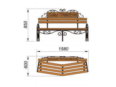 Скамья примирения МАФ 1610 в Пскове