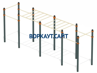 Воркаут рукоход с турниками ВС-23 в Пскове