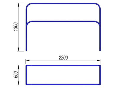 Брусья разновысокие МАФ 3531 в Пскове