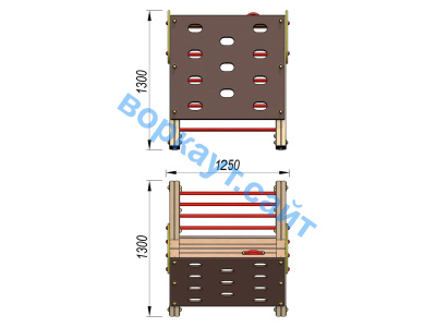 Детский спортивный комплекс ДСК 3202 в Пскове