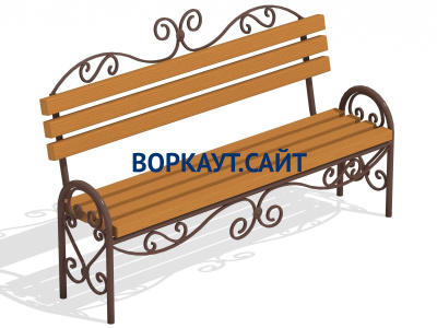 Лавочка кованная МАФ 1606 в Пскове