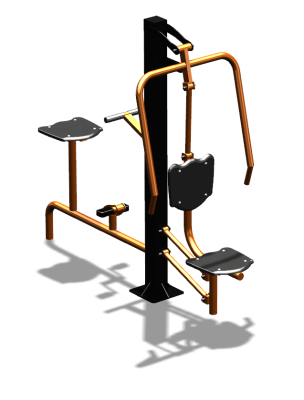 Уличный тренажер "Жим от груди Вело" УТ321 в Пскове