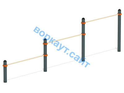 Каскад турников тройной ВС-6 в Пскове