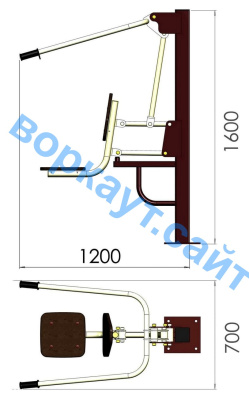 Уличный тренажер "Тяга сверху" УТ 001 в Пскове