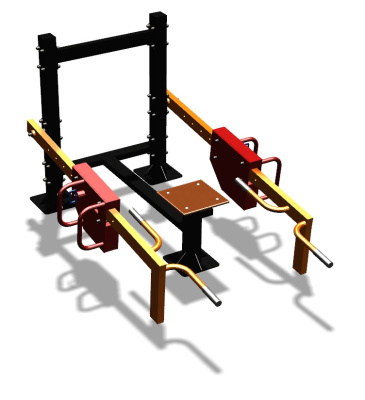 Силовой уличный тренажер  "Приседания/Шраги"  УТ413 в Пскове