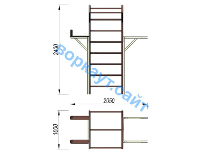 Детский спортивный комплекс 3 в 1 ДСК 3103 в Пскове
