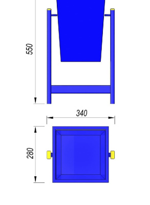 Урна МАФ 1630 в Пскове