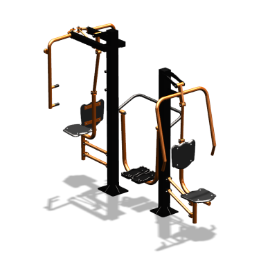 Уличный тренажер "Жим от себя Шагомер Баттерфляй" УТ303 в Пскове