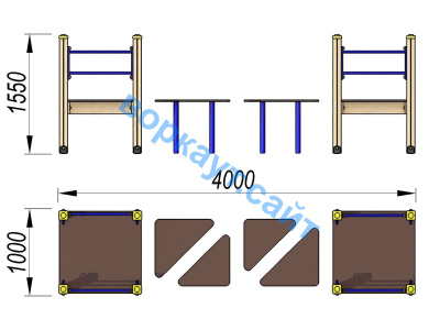 Детский спортивный комплекс Мостик ДСК 3114 в Пскове