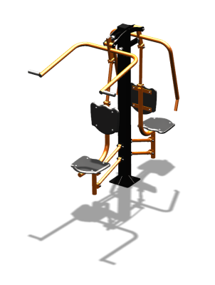 Уличный тренажер "Жим от груди Верхняя тяга" УТ314 в Пскове