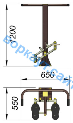 Уличный тренажер "Балансир" УТ 007 в Пскове