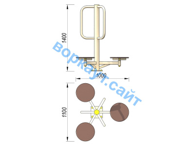 Уличный тренажер Орбита УТ 011 в Пскове