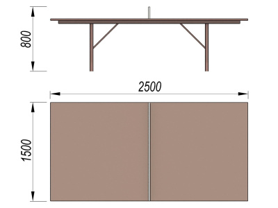Теннисный стол МАФ 3517 в Пскове