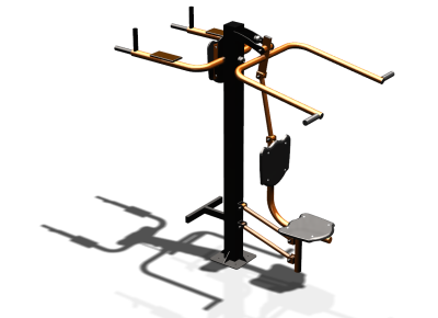 Уличный тренажер "Верхняя тяга Брусья Пресс" УТ339 в Пскове