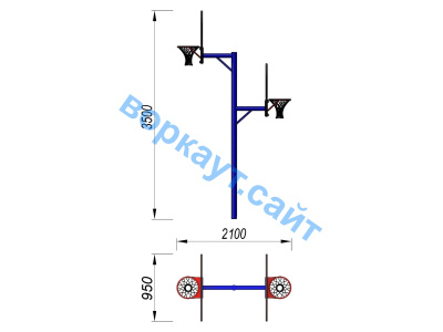 Баскетбольный щит двойной СИО 3511 в Пскове