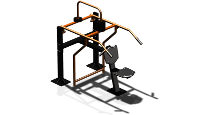 Силовой уличный тренажер  "Жим вверх сидя"  УТ403 в Пскове