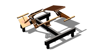 Силовой уличный тренажер  "Пресс Гиперэкстензия"  УТ420 в Пскове