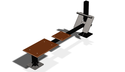 Силовой уличный тренажер  "Скамья для пресса"  УТ415 в Пскове